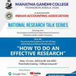 NATIONAL RESEARCH TALK SERIES