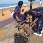 Coastal cleaning programme by NCC Navy cadets @ Shangumugam
