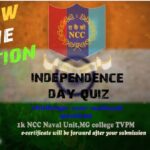 NCC Naval wing-Drawing competition and  Quiz competition related with independence day