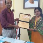 “Adarsh Vidya Saraswati Rashtriya Puraskar” won by Dr Usha Kumari K P